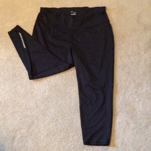 Old Navy Go Dry active reflective leg strip zip back pouch tie drawstring xxl